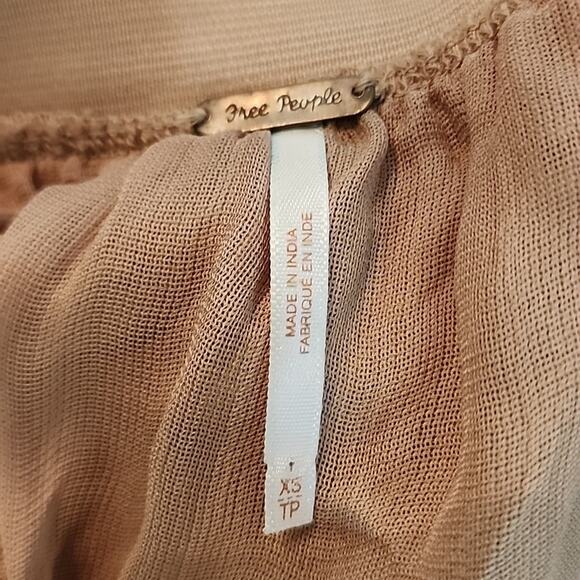 Free People Jagged Edge Beaded Asymmetrical Skirt - Picture 5 of 6